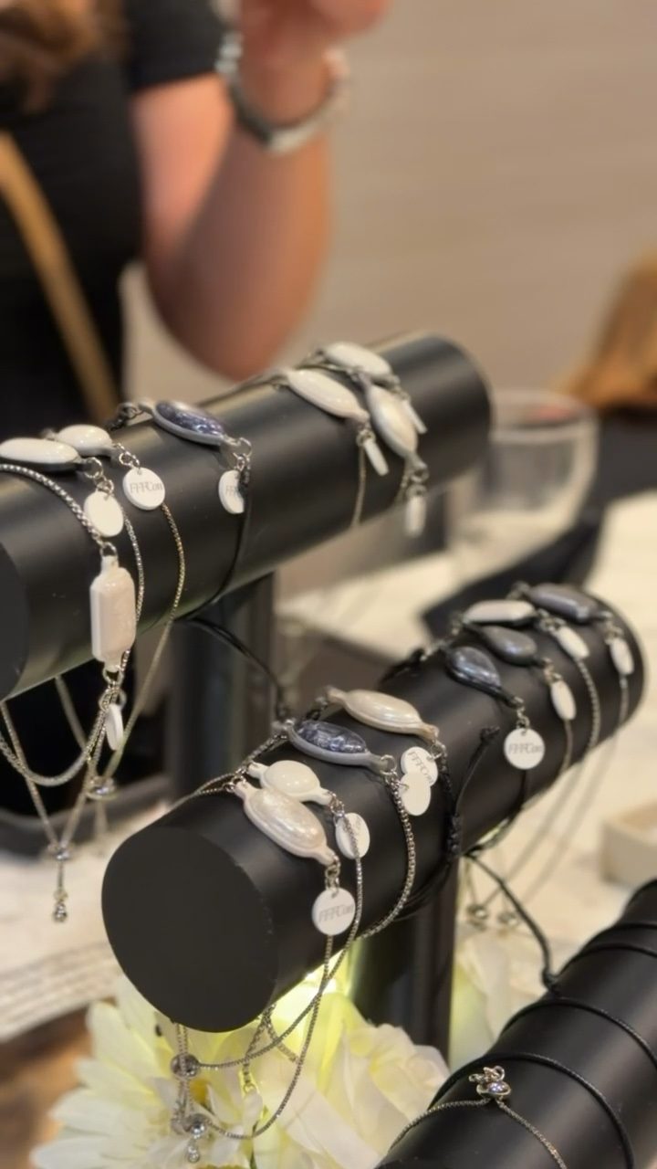 TapLoop bracelets on a display